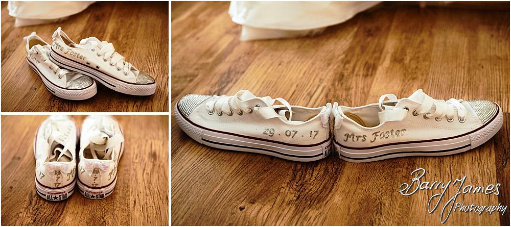 Creative candid wedding photographs of the wedding morning before the day at Chateau Impney at Droitwich by Wedding Photographer Barry James