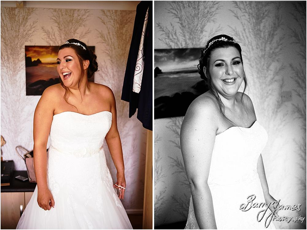 Creative candid wedding photographs of the wedding morning before the day at Chateau Impney at Droitwich by Wedding Photographer Barry James