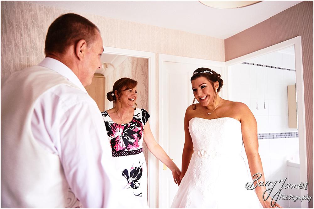Creative candid wedding photographs of the wedding morning before the day at Chateau Impney at Droitwich by Wedding Photographer Barry James
