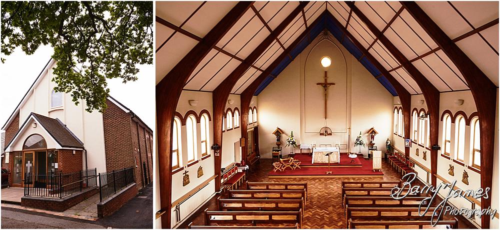 Contemporary groomsmen portraits at St Annes at Streetly by Wedding Photographer Barry James