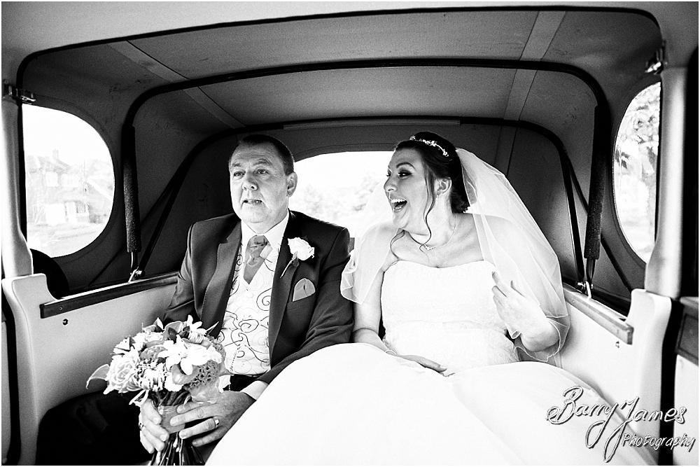 Contemporary bridal party portraits at St Annes at Streetly by Wedding Photographer Barry James