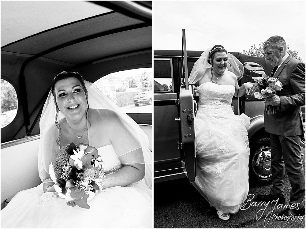 Contemporary bridal party portraits at St Annes at Streetly by Wedding Photographer Barry James