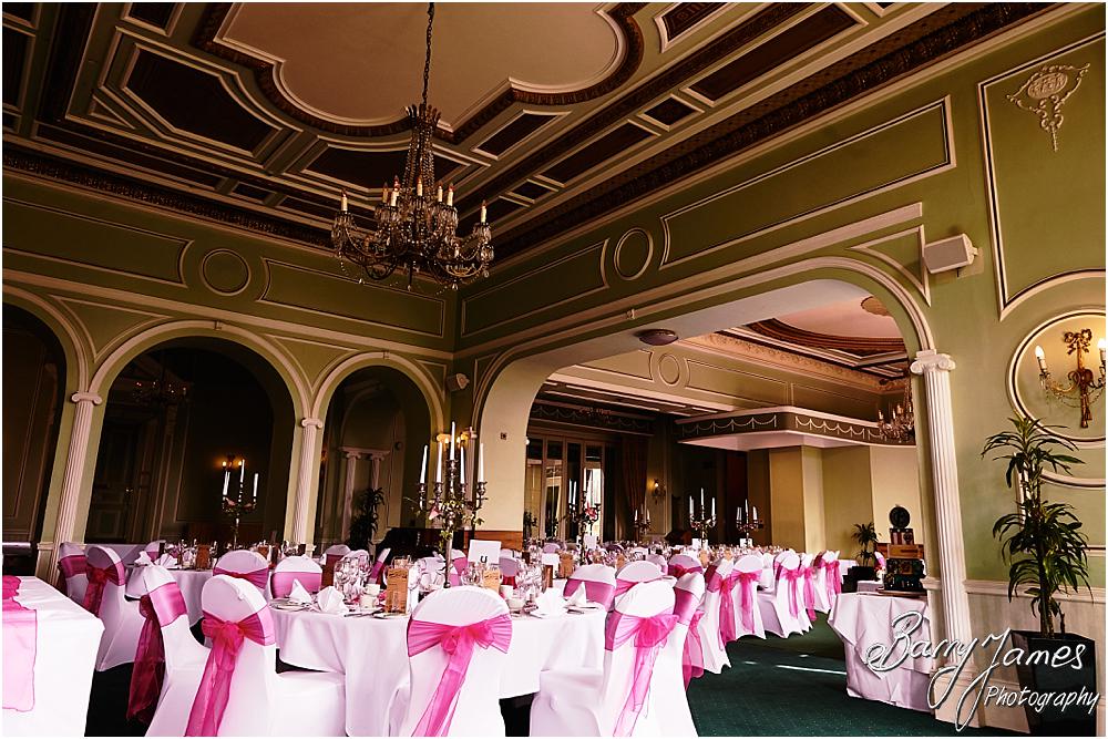Fabulous detailing for the wedding breakfast at Chateau Impney at Droitwich by Wedding Photographer Barry James