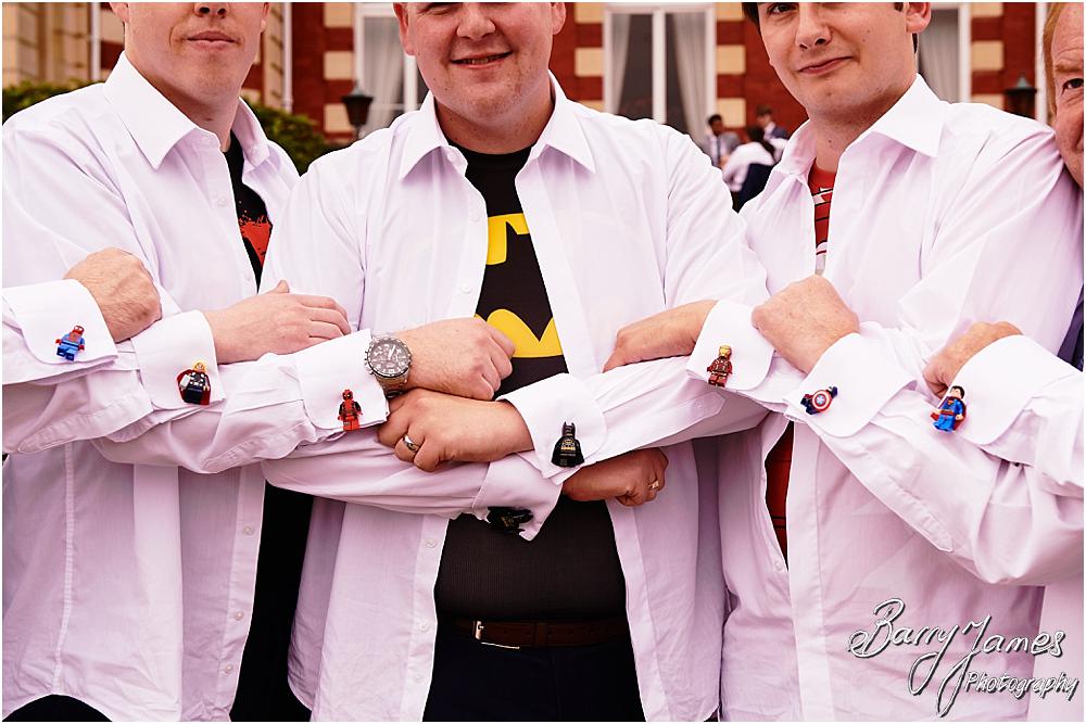 Fun portraits with the bridal party at Chateau Impney at Droitwich by Wedding Photographer Barry James