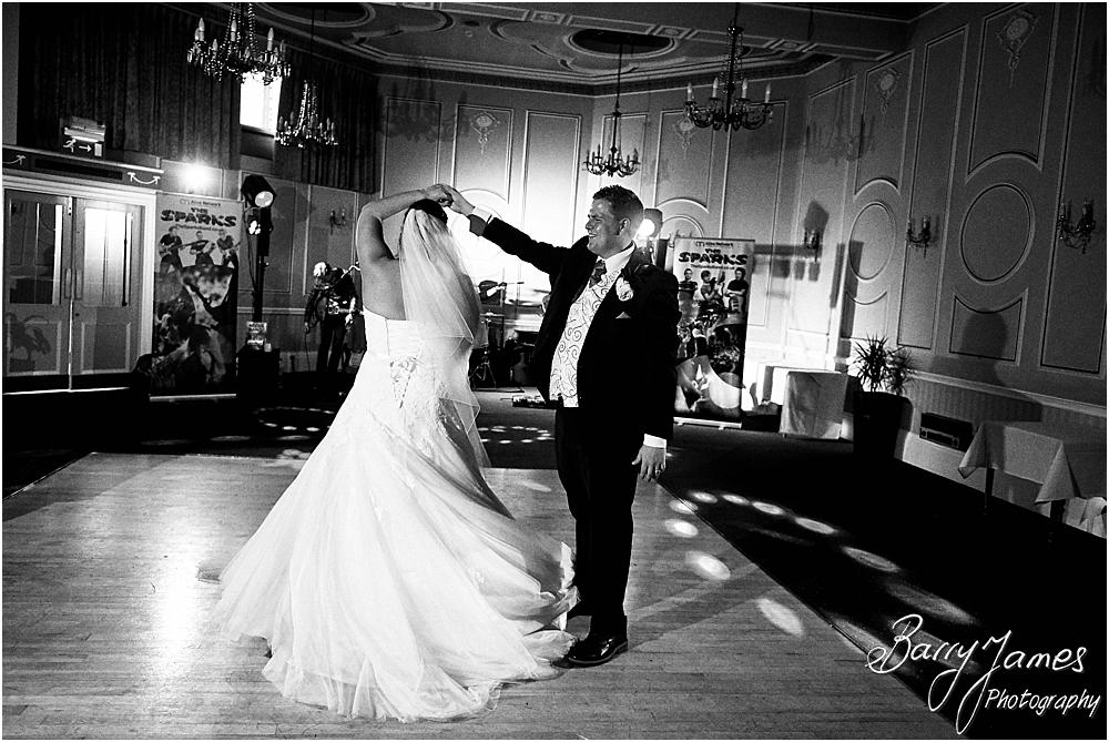 Creative photographs of the first dance at Chateau Impney at Droitwich by Wedding Photographer Barry James