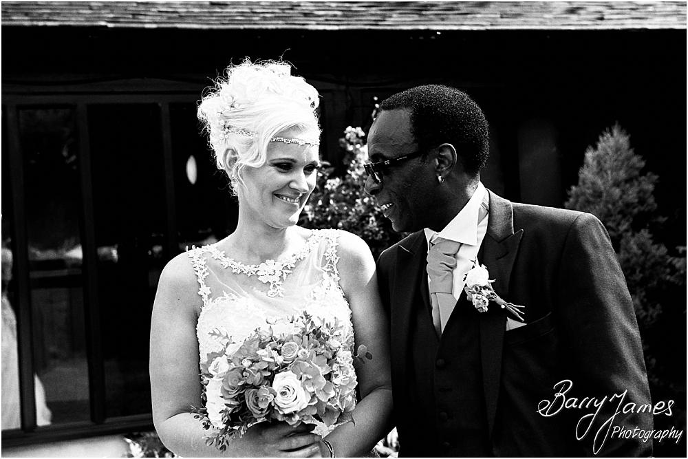 Creative contemporary photographs of the bride and bridal party at Oak Farm Hotel in Cannock by Stafford Wedding Photographer Barry James