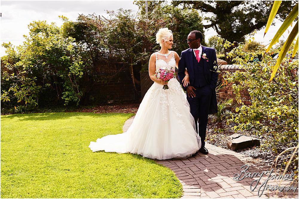 Creative contemporary photographs of the bride and bridal party at Oak Farm Hotel in Cannock by Stafford Wedding Photographer Barry James