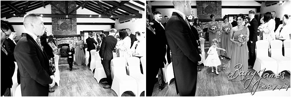 Capturing the beauty of the wedding ceremony with candid photographs unobtrusively telling each moment at Oak Farm Hotel in Cannock by Cannock Wedding Photographer Barry James