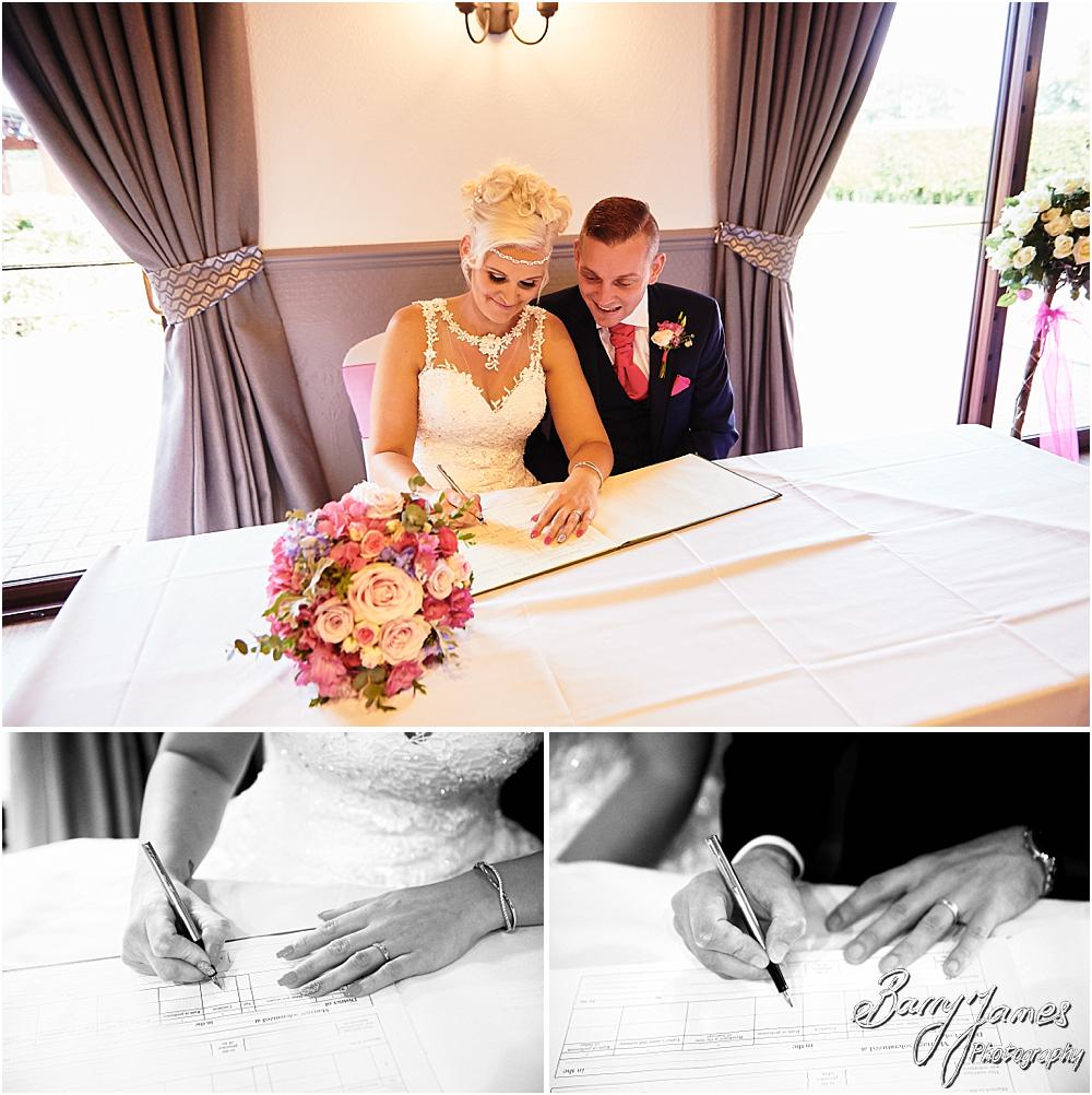 Capturing the beauty of the wedding ceremony with candid photographs unobtrusively telling each moment at Oak Farm Hotel in Cannock by Cannock Wedding Photographer Barry James