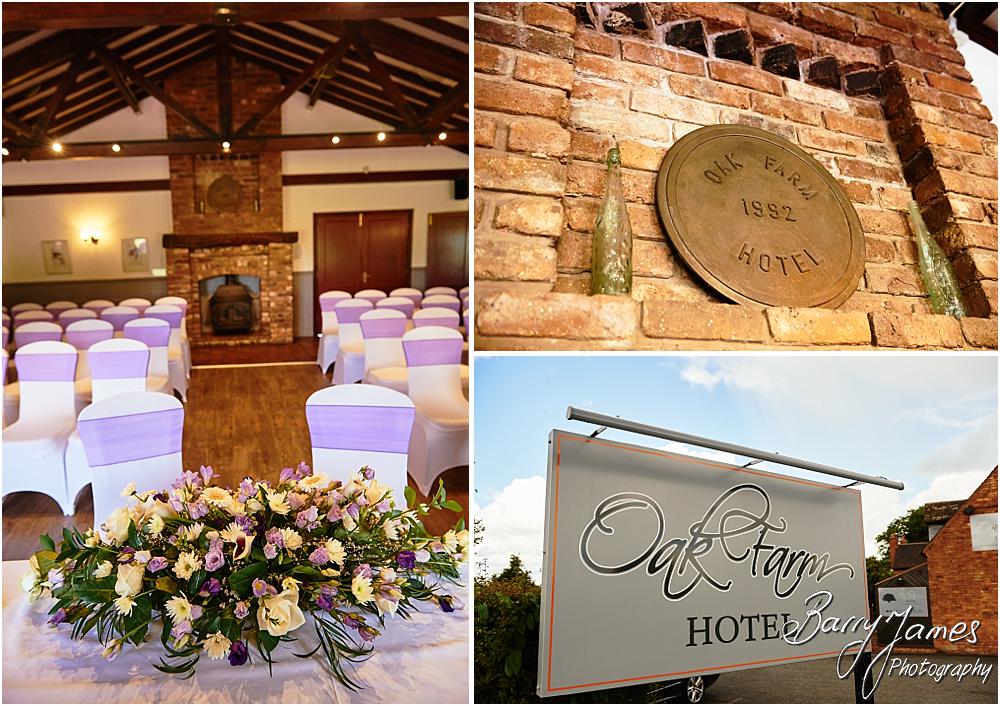 Stunning setting for a wedding decorated to perfection at Oak Farm Hotel in Cannock by Cannock Wedding Photographer Barry James