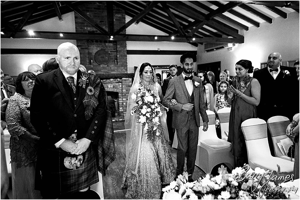 Photographs of the emotional ceremony at Oak Farm Hotel in Cannock by Cannock Wedding Photographer Barry James