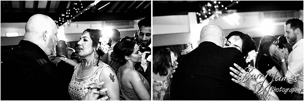 Creative photographs showing the life and wonderful feeling of the wedding reception as the party got truly underway at Oak Farm Hotel in Cannock by Cannock Wedding Photographer Barry James