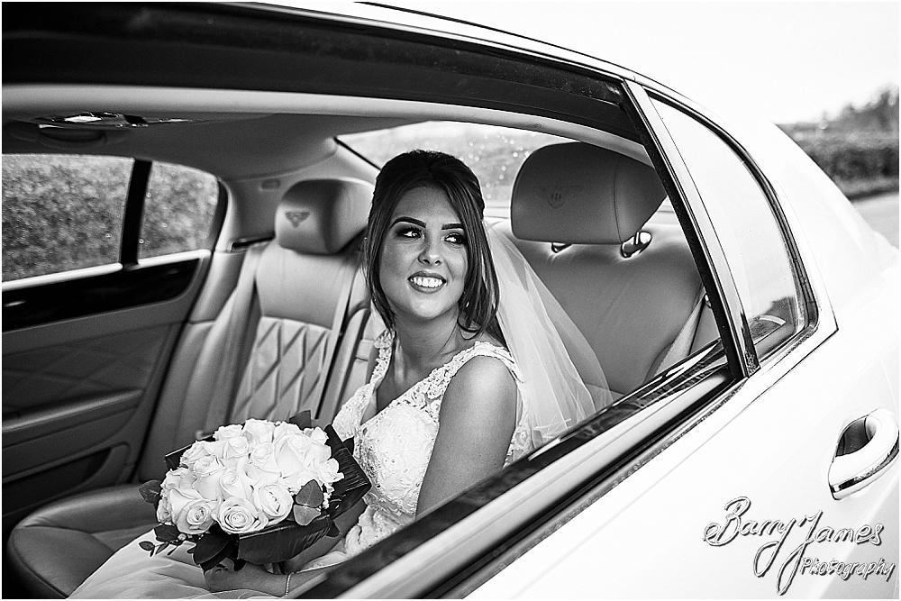 Capturing the arrival of our bridal party at St James Church + The Moat House in Acton Trussell by Stafford Wedding Photographers Barry James