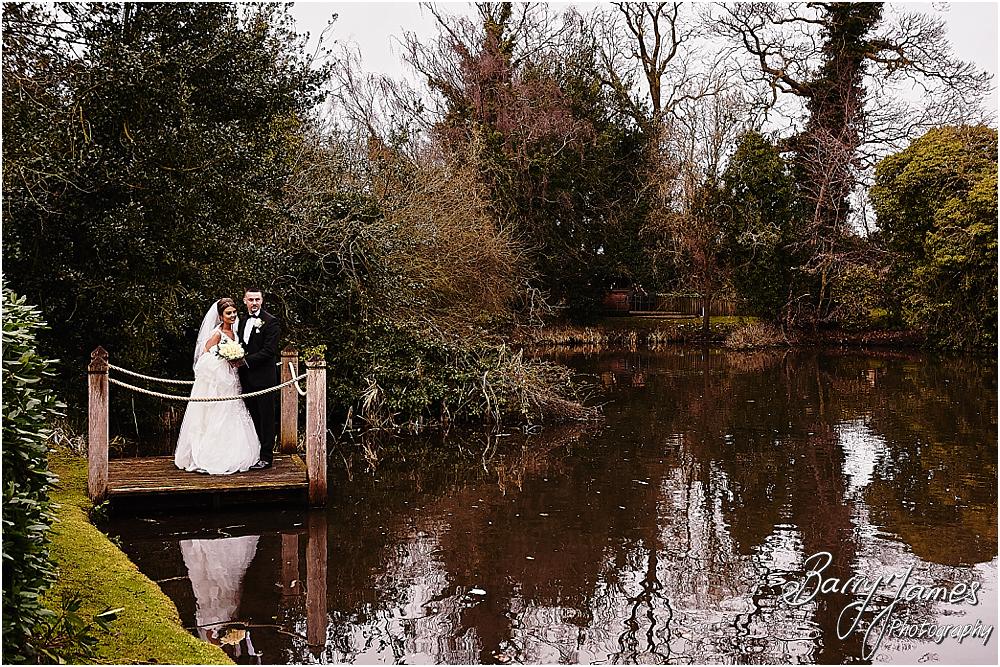 Gorgeous and natural wedding photos in the grounds of The Moat House in Acton Trussell by Stafford Wedding Photographers Barry James